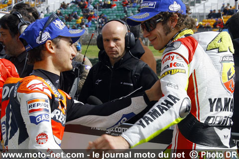 Dani Pedrosa, Randy Mamola et Valentino Rossi - Le Grand Prix de Malaisie MotoGP 2007 : la présentation sur Moto-Net