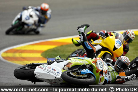 Robbin Harms, Graeme Gowland et Barry Veneman - Le Superbike met le feu à Valence !