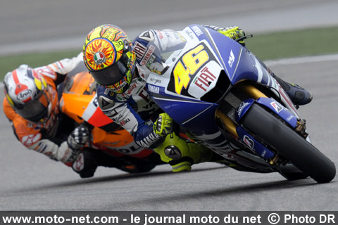 Valentino Rossi et Dani Pedrosa - Grand Prix de Chine MotoGP 2008 : le tour par tour sur Moto-Net.Com
