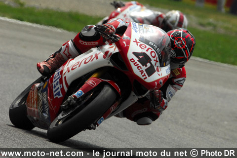 Noriyuki Haga et Michel Fabrizio - Mondial Superbike Italie Monza 2009 : Le sort s'acharne sur les leaders à Monza