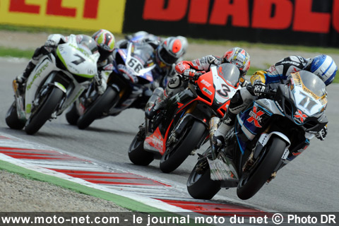 Kagayama, Biaggi, Checa et Sykes - Mondial Superbike Italie Monza 2009 : Le sort s'acharne sur les leaders à Monza