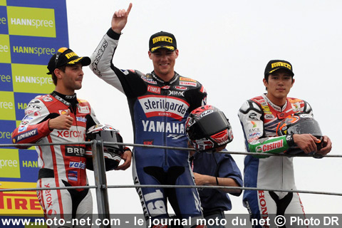  Ben Spies 1er, Michel Fabrizio 2ème et Ryuichi Kiyonari 3ème - Mondial Superbike Italie Monza 2009 : Le sort s'acharne sur les leaders à Monza