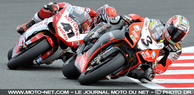 Biaggi - Mondial Superbike France 2009 : Haga conserve l'avantage à Magny-Cours