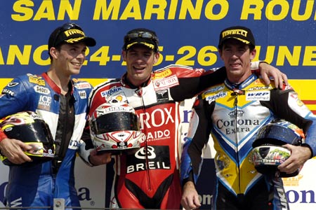 Les manches Superbike et Supersport de Misano 2005 sur Moto-Net