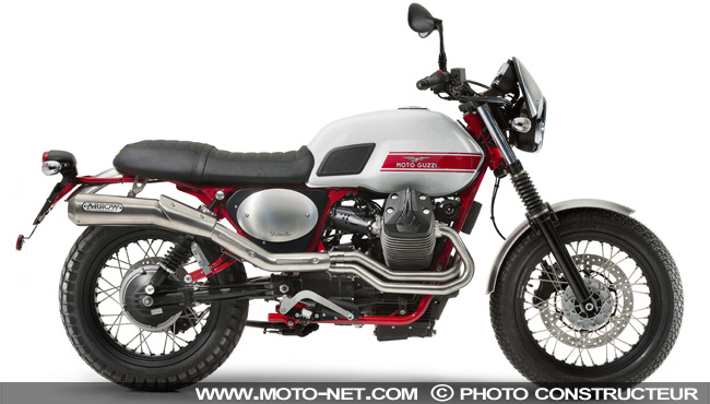 Nouveautés Moto Guzzi 2016 : V7 Scrambler et concept Bagger