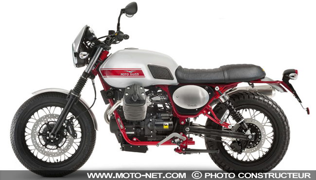 Nouveautés Moto Guzzi 2016 : V7 Scrambler et concept Bagger