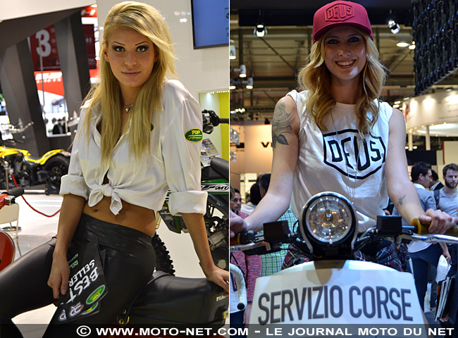 En direct de l'EICMA : les plus belles hôtesses du salon de Milan
