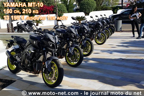 Essai Yamaha MT-10 : premières impressions en direct