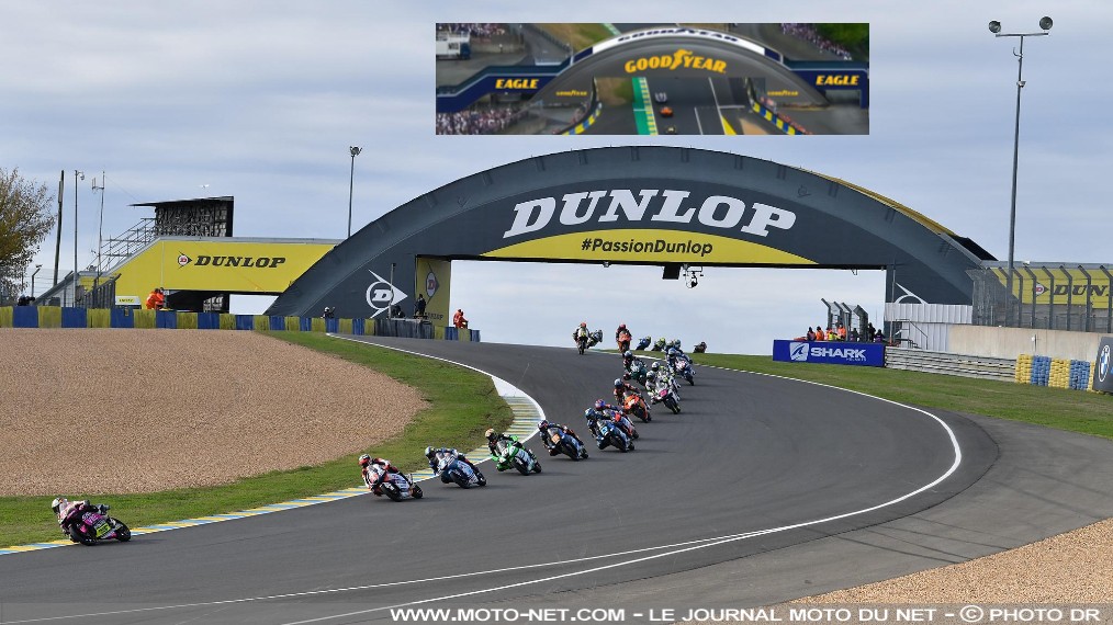 La passerelle Dunlop renommée Goodyear au Mans