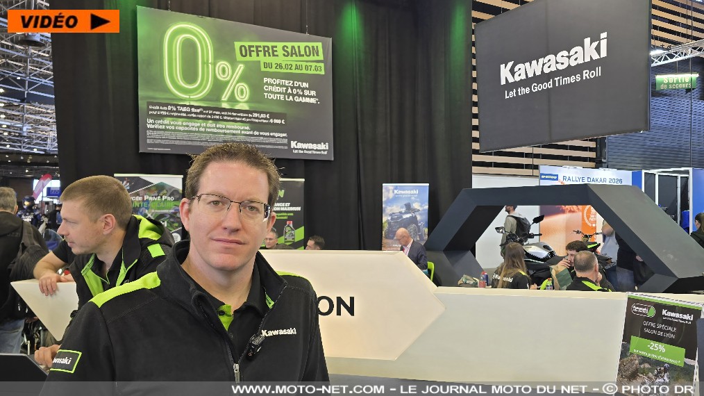 Les nouveautés Kawasaki au salon moto de Lyon en vidéo