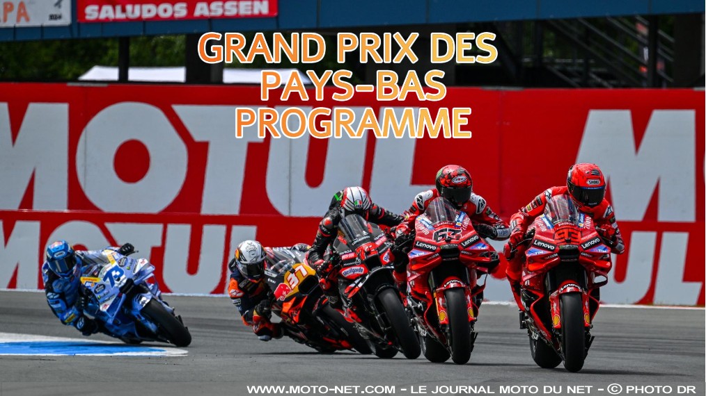 Horaires du Grand Prix des Pays-Bas MotoGP 2026
