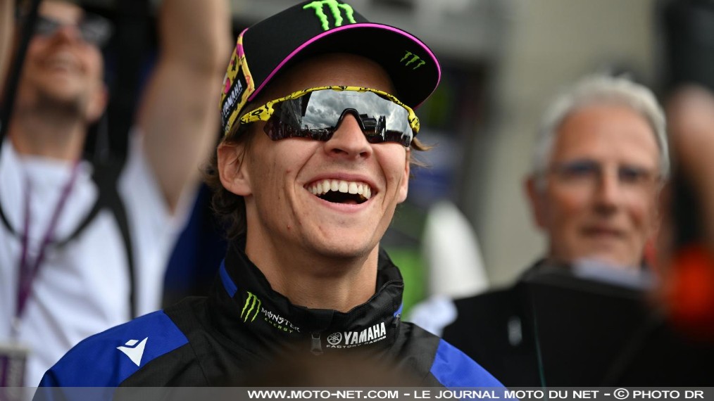 Fabio Quartararo dompte l'avant de la Yamaha V4 en France