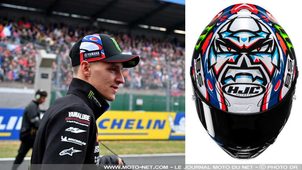 Un casque HJC Replica Fabio Quartararo pour le GP de France 2026