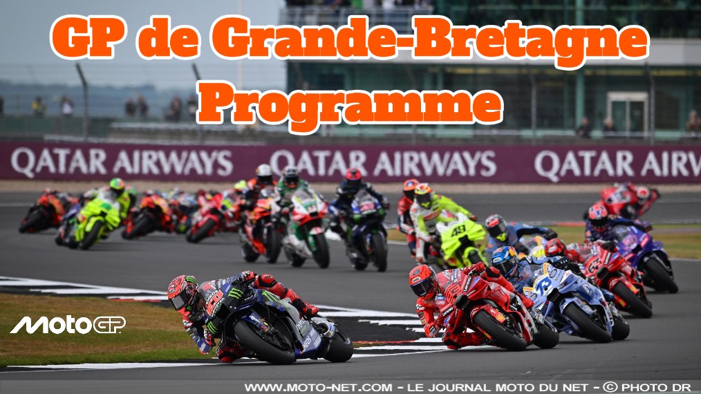 Horaires et enjeux du Moto GP de Grande-Bretagne 2026

Le Grand Prix de Grande-Bretagne, douzième manche MotoGP 2026, se tient du 7 au 9 août sur le circuit de Silverstone (Royaume-Uni). L'épreuve anglaise marque la rentrée de la classe reine après quatre semaines de pause estivale. 
