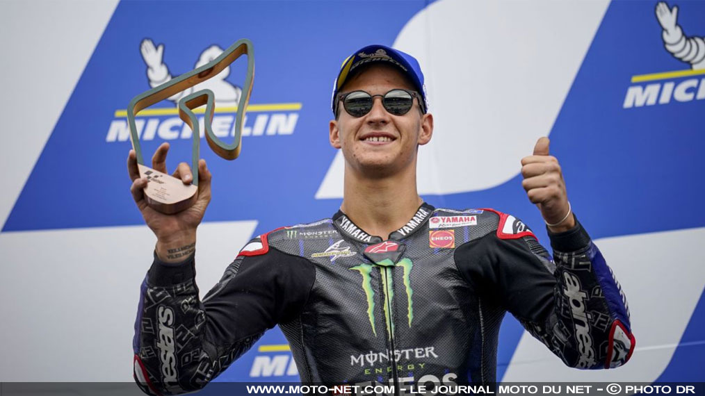 Fabio Quartararo (3ème) savoure son podium au GP de Styrie