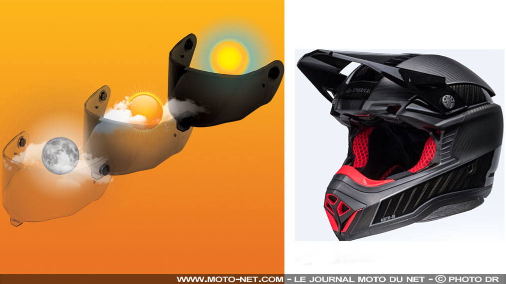 Bell innove avec son écran photochromique Protint et son casque cross Moto-10
