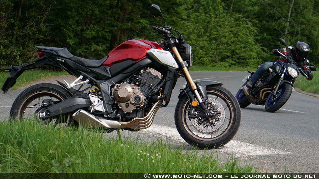 Duel Honda CB650R Vs Yamaha MT-07 : roadster chic contre roadster choc