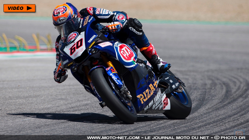 Vidéos WSBK :  Van der Mark fait son "chaud" en FP1 à Donington Park !