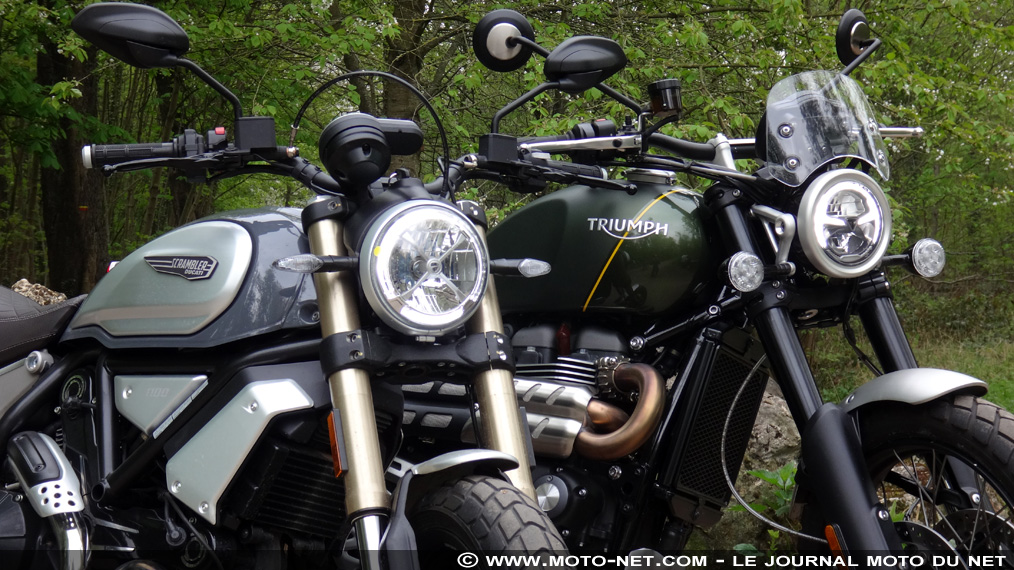 Duel Ducati 1100 Vs Triumph 1200 XC : Scrambler contre Scrambler
