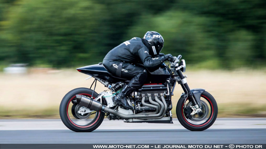 Jusqu'à 500 ch et 362 km/h pour la moto 8-cylindres Eisenberg V8 !