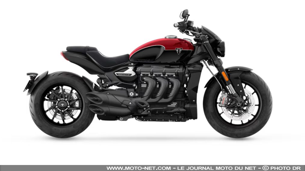 Fiche technique moto Triumph Rocket 3 R et GT 2024