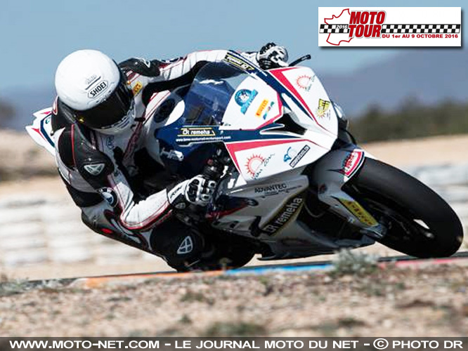 Mathieu Gines au départ du Moto Tour