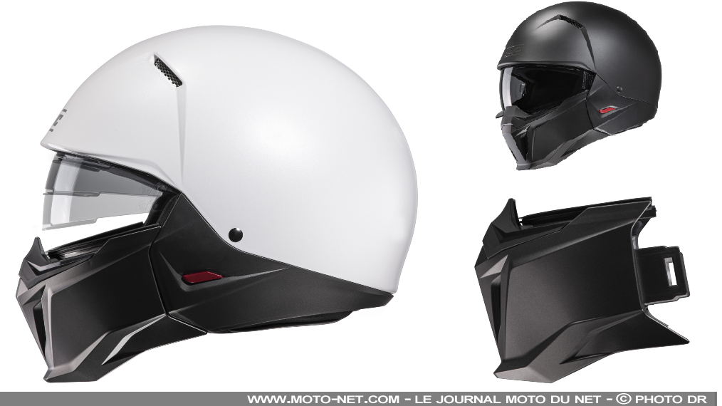 Nouveau casque HJC i20 avec mentonnière démontable