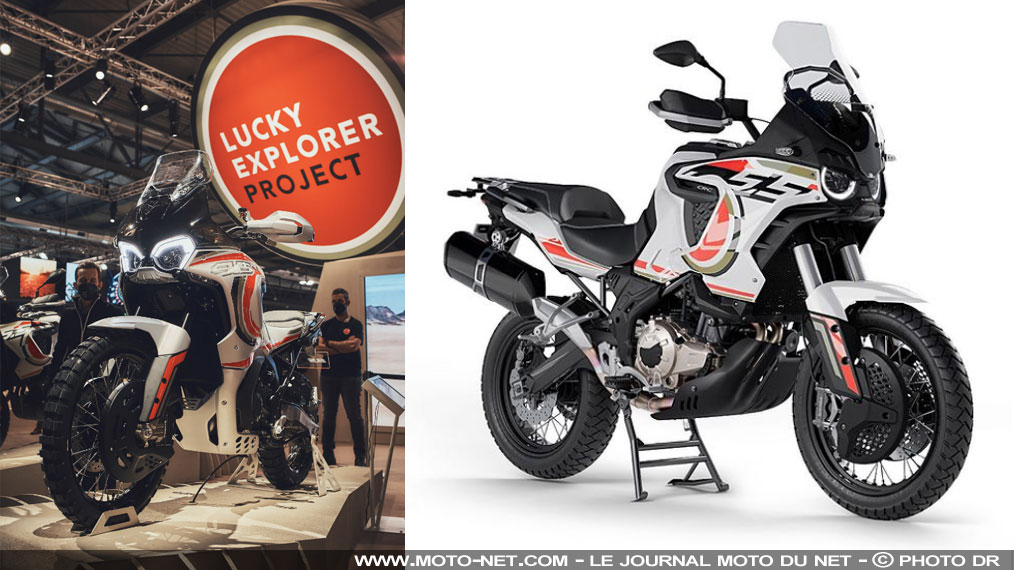 MV Agusta sur la piste de la Cagiva Elefant avec ses trails 