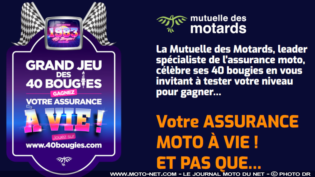 Le jeu des 40 bougies de la Mutuelle des Motards se poursuit