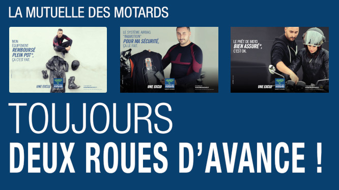 La Mutuelle des Motards lance trois offres sur la garantie équipement, l'airbag et le prêt de moto