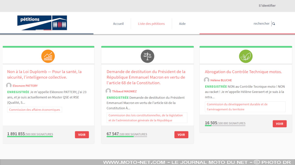 Une pétition citoyenne pour l’abrogation du contrôle technique moto
