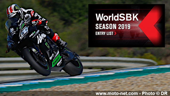 Tous les pilotes du championnat du monde WorldSBK, WorldSSP et Supersport 300 en 2019
