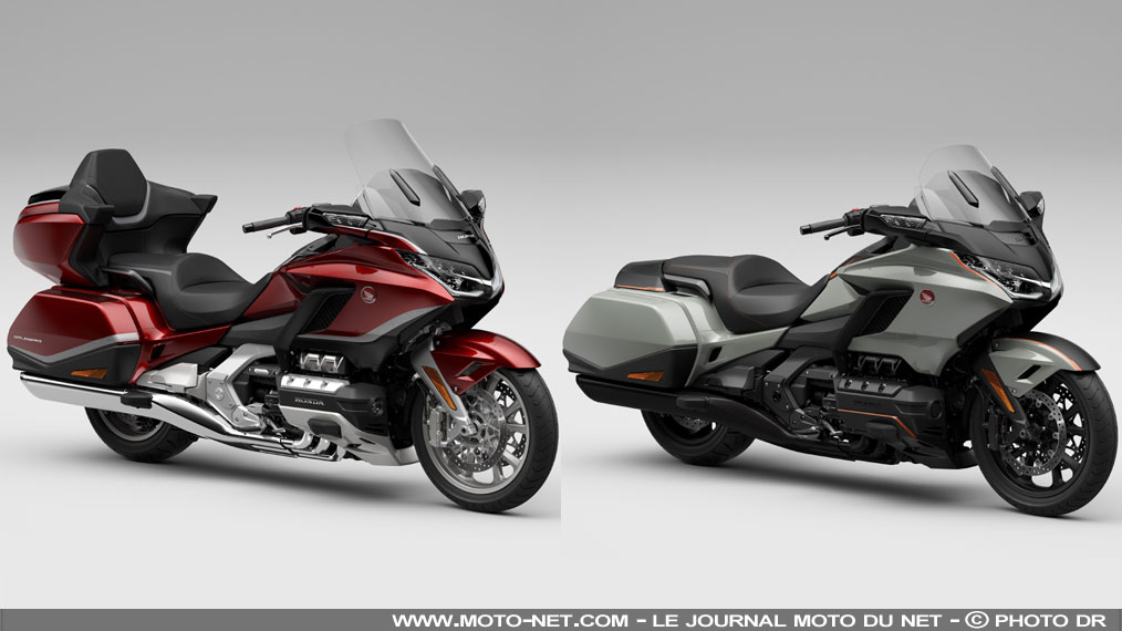 Nouvelles améliorations sur les Honda Goldwing 2021