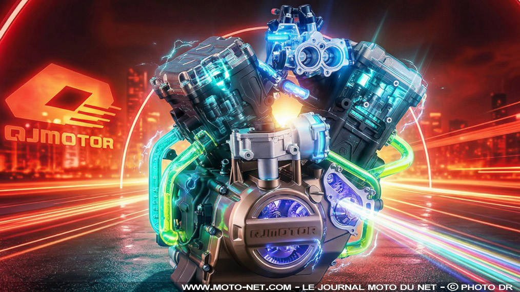 QJMotor planche sur un nouveau moteur de moto incroyable