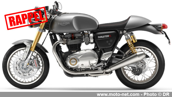 Triumph rappelle les Thruxton pour un problème de béquille