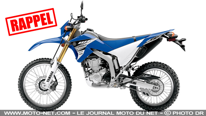 Yamaha rappelle ses WR250R et WR250X de 2014 à 2016 