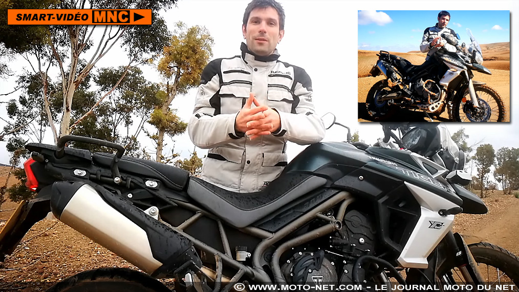 Smart vidéo : premières sensations en direct de notre essai Tiger 800 2018