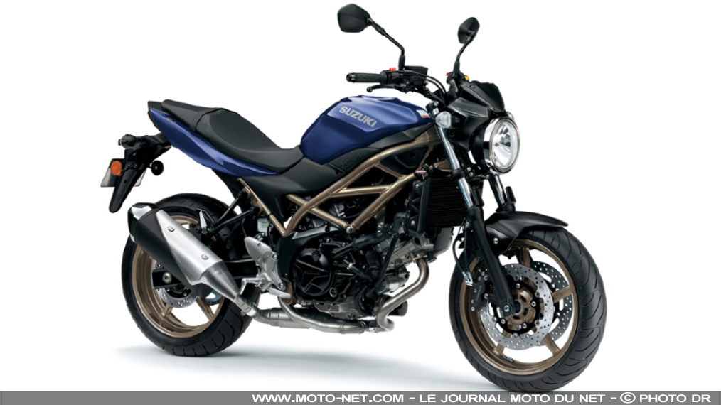 Les nouveaux coloris de la Suzuki SV650 2023