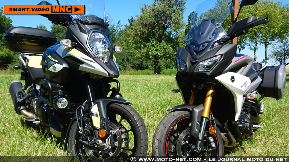 V-Strom 1000 Adventure Vs Tracer 900 GT : Smart-vidéo en direct de notre duel MNC