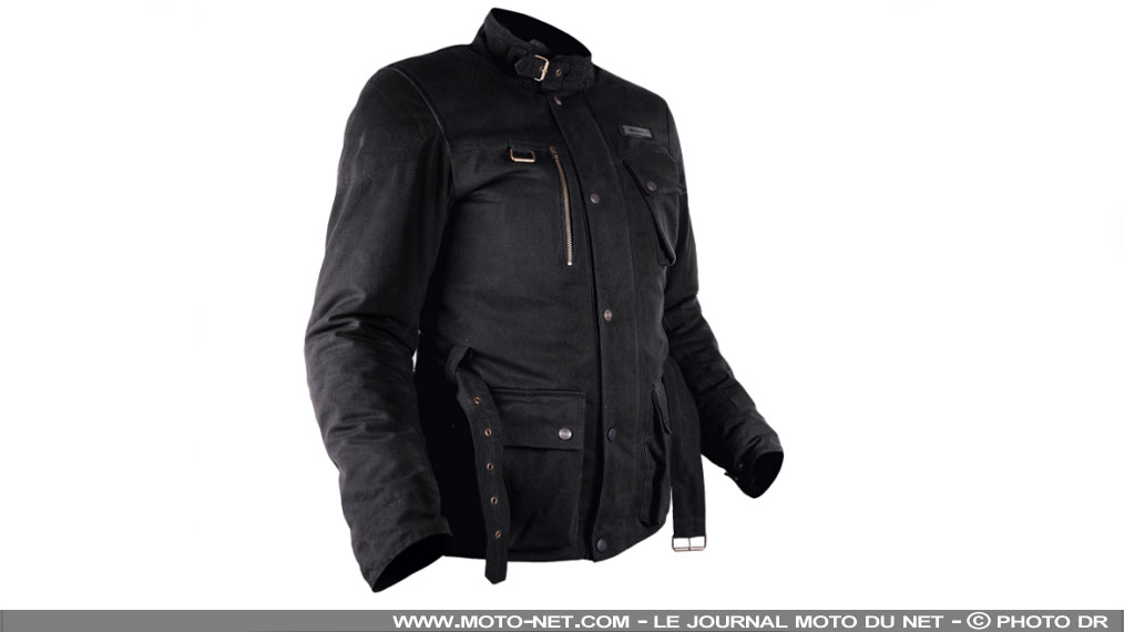 Veste moto Overlap Graham Black