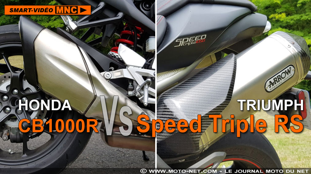 En direct de notre Duel CB1000R Vs Speed Triple RS : écoutez les moteurs